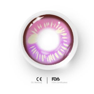 Eyemi Anime Tear Pink Prescription Cosplay Colored Contact Lenses