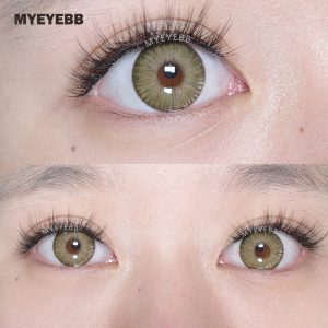 Eyemi New York II Appeal Grey Brown Prescription Colored Contact Lenses
