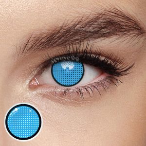 Eyemi Blind Blue Mesh Cosplay Colored Contact Lenses
