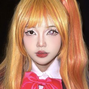 Eyemi Blind Ai Hoshino Red Cosplay Colored Contact Lenses