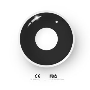 Coloredeye Black Block Prescription Cosplay Colored Contact Lenses