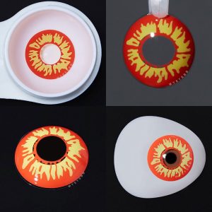 Eyemi Flame Prescription Cosplay Colored Contact Lenses