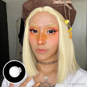 Coloredeye Black Block Prescription Cosplay Colored Contact Lenses