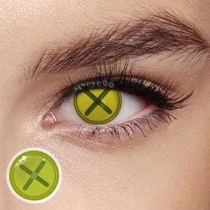 Eyemi Blind Button Eye Green Cosplay Colored Contact Lenses