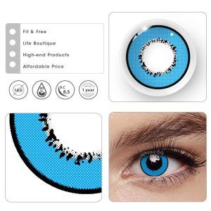 Eyemi Elements Blue Prescription Cosplay Colored Contact Lenses