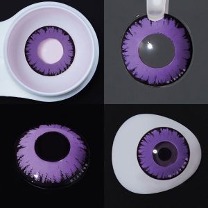 Eyemi Miracle TimesII Purple Prescription Cosplay Colored Contact Lenses