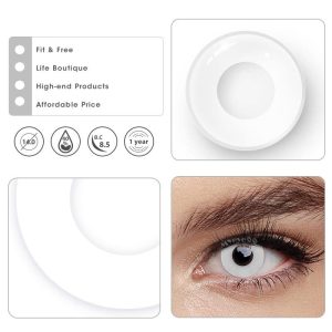 Eyemi Circle Block & Mini Sclera Prescription Cosplay Colored Contact Lenses