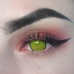 Eyemi Blind Yellow Manson Mesh Cosplay Colored Contact Lenses