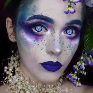 Eyemi Blind Snowflake Cosplay Colored Contact Lenses