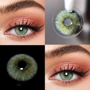 Eyemi Rebirth Cosmic Green Prescription Colored Contact Lenses