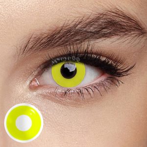 Coloredeye Yellow Block Prescription Cosplay Colored Contact Lenses