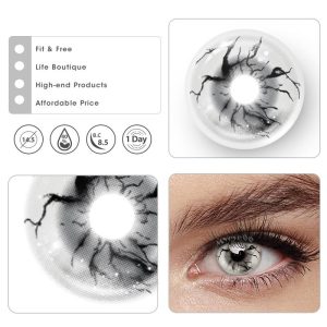 Coloredeye Ghoul's Veins White Cosplay Colored Contact Lenses丨1 Day
