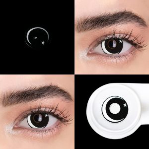 Coloredeye Moon Star White Cosplay Colored Contact Lenses