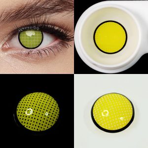 Eyemi Blind Yellow Manson Mesh Cosplay Colored Contact Lenses