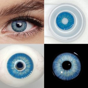 Eyemi New York III Blue Prescription Colored Contact Lenses