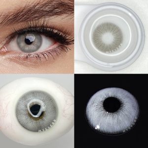 Eyemi Rome Times Grey Prescription Colored Contact Lenses