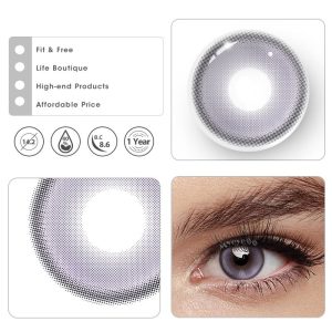 Eyemi Dolce Vita Violet Prescription Colored Contact Lenses