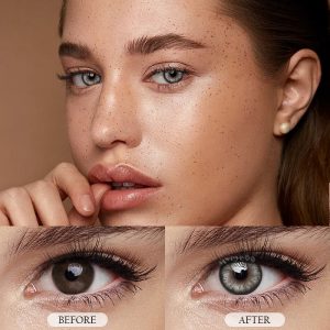 Eyemi Pearlescent Grey Prescription Colored Contact Lenses