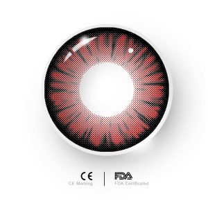 Eyemi Miracle Times Red Prescription Cosplay Colored Contact Lenses