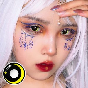 Eyemi Moon Star Yellow Cosplay Colored Contact Lenses