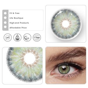 Eyemi Petite Iris Grey Green Colored Contact Lenses