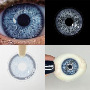 Eyemi Nordic DNA Blue Prescription Colored Contact Lenses