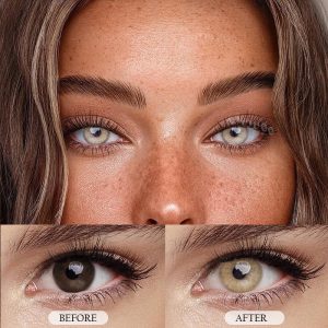 Eyemi Aurora Brown Prescription Colored Contact Lenses