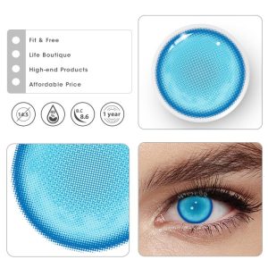 Eyemi Hatsune Miku Blue Prescription Cosplay Colored Contact Lenses