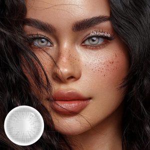 Eyemi Rome Times Grey Prescription Colored Contact Lenses