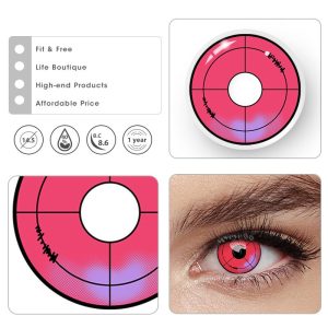 Eyemi Red Violet Cosplay Colored Contact Lenses