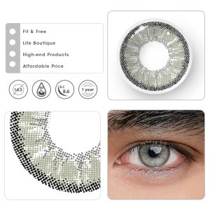 Eyemi Magic Hour II Vika Grey Prescription Men Colored Contact Lenses