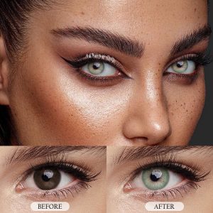 Coloredeye Rome Times Green Prescription Colored Contact Lenses