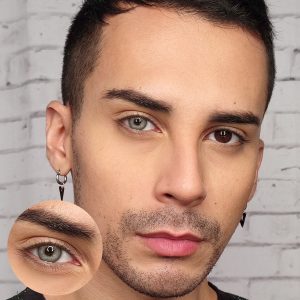 Eyemi Rome Times Green Prescription Men Colored Contact Lenses