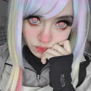Eyemi Blind Titan Pink Cosplay Colored Contact Lenses