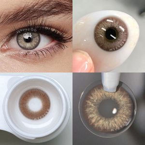 Eyemi Rime Brown Prescription Colored Contact Lenses
