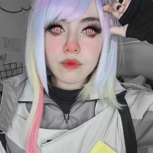 Eyemi Blind Titan Pink Cosplay Colored Contact Lenses