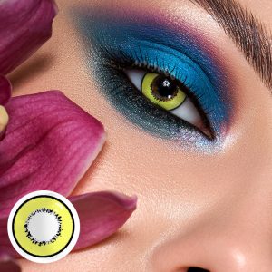 Eyemi Elements Yellow Prescription Cosplay Colored Contact Lenses