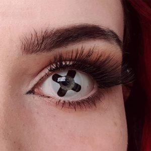 Coloredeye Black Cross Cosplay Colored Contact Lenses