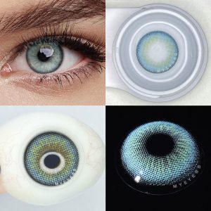 Eyemi Nowhere S27 Blue Prescription Colored Contact Lenses