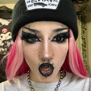 Coloredeye Black White Spiral Prescription Cosplay Colored Contact Lenses