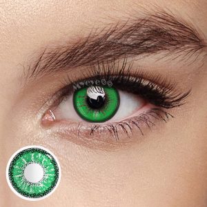Eyemi Genshin Impact Green Prescription Cosplay Colored Contact Lenses