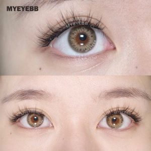 Eyemi DNA II Brown Prescription Colored Contact Lenses