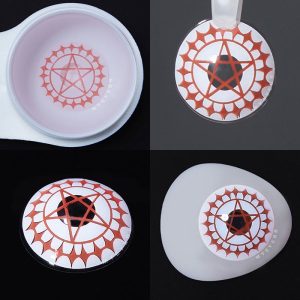 Coloredeye Blind Ciel's Contract Red & White Cosplay Colored Contact Lenses