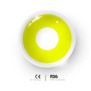 Eyemi Yellow Block Prescription Cosplay Colored Contact Lenses