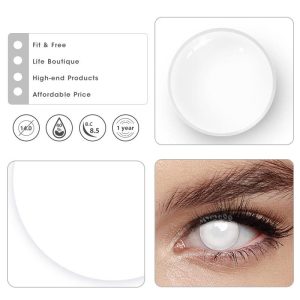 Coloredeye Blind Mini Sclera White Out Cosplay Colored Contact Lenses