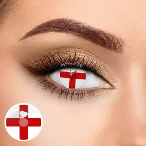 Coloredeye Blind Red Cross Cosplay Colored Contact Lenses