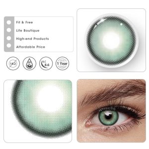 Eyemi Breeze Green Prescription Colored Contact Lenses