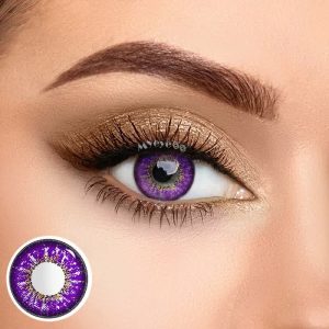 Eyemi Genshin Impact Purple Prescription Cosplay Colored Contact Lenses