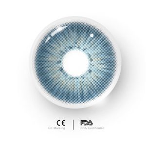 Eyemi New York III Blue Prescription Colored Contact Lenses