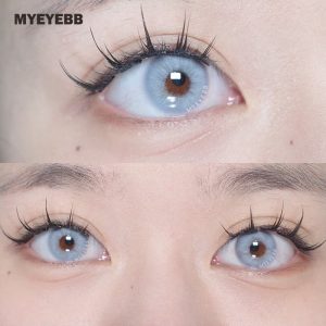 Eyemi Rome Times Blue Prescription Colored Contact Lenses